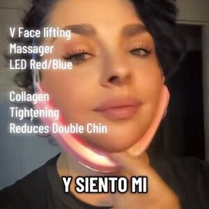 V face , lifting, tightening, collagen  stimulation, RED BLUE LED